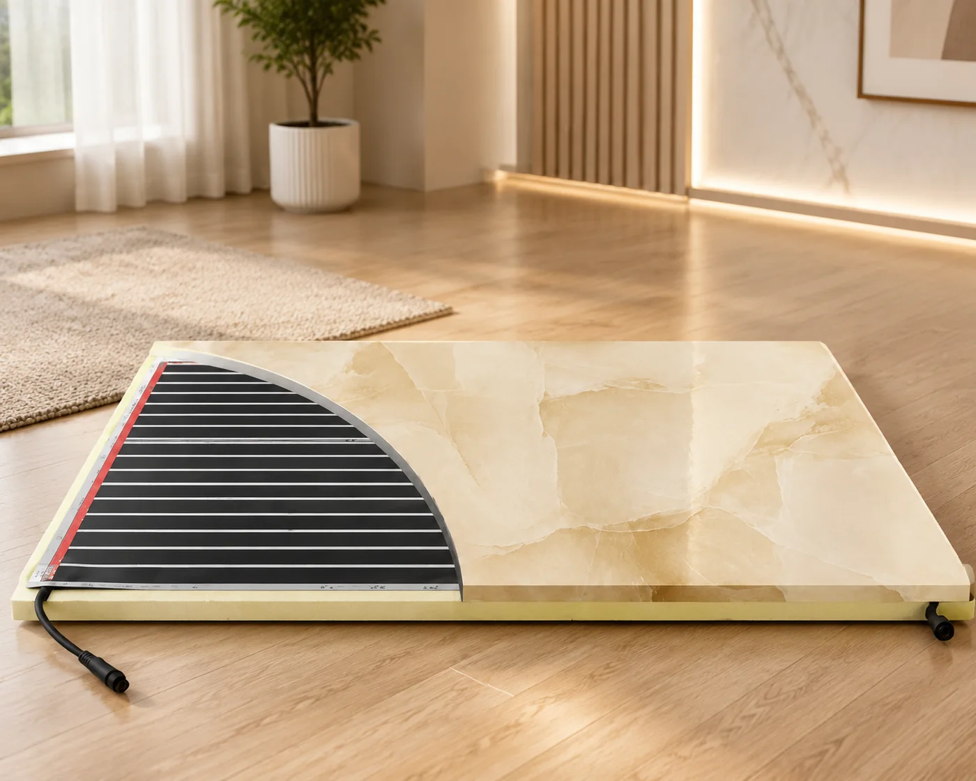 Graphene Far-Infrared Heated Tile Module