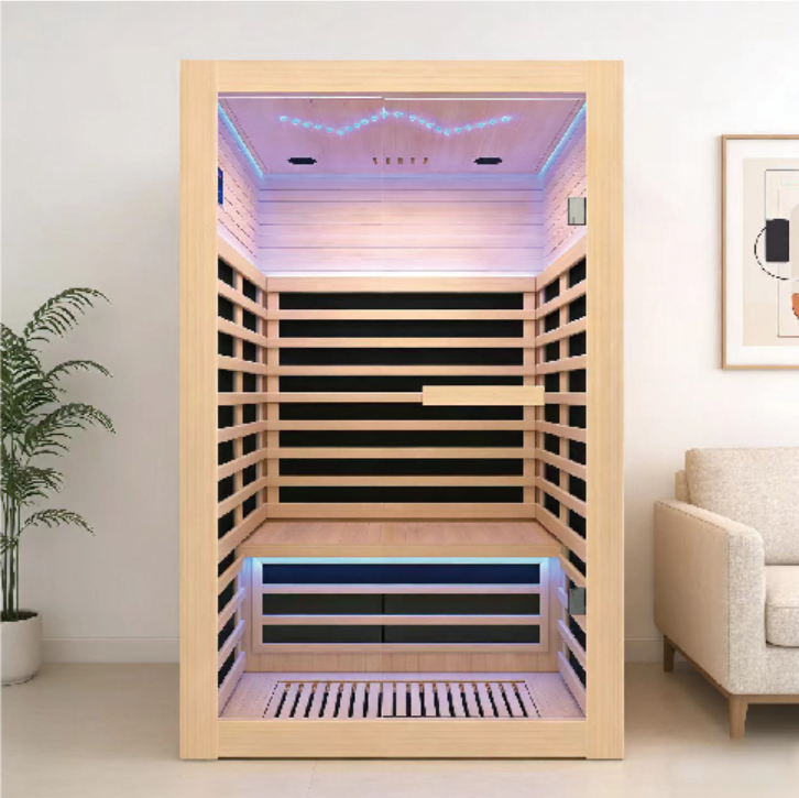 Low-EMF graphene far infrared sauna room